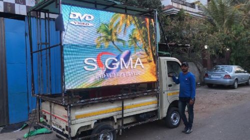 Aluminium Led Video Van Provider in Bihar, Color : Black