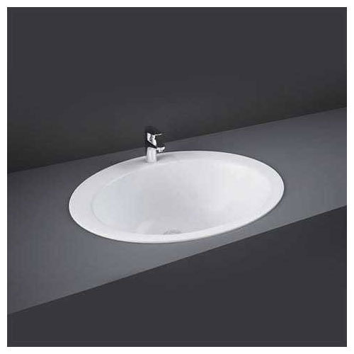 Round Ceramic Inset Counter Top Basin, For Washroom, Pattern : Plain