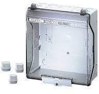 HENSEL Rectangular Polycarbonate Junction Box KG9003, Color : Grey
