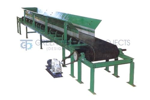 Polished Pneumatic Belt Conveyor, For Moving Goods, Machine Material : Mild Steel