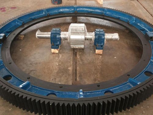 Round Polished Metal Girth Gear and Pinion, For Industrial