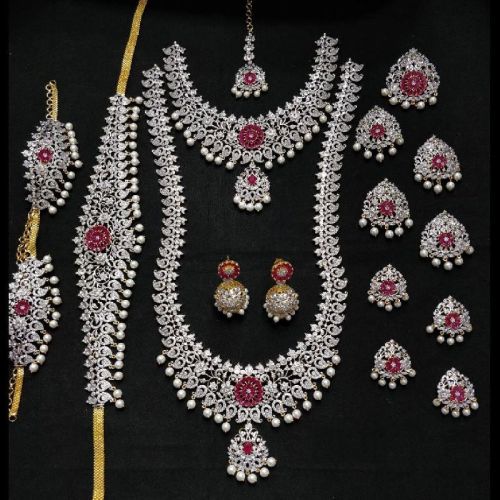 Polished Diamond Bridal Set, Occasion : Wedding Wear