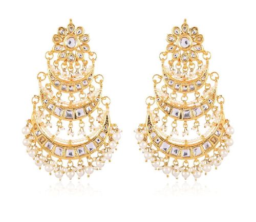 Polished Stone Earrings, Style : Antique