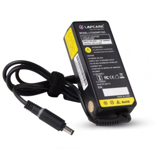 Lapcare Toshiba 19v 65w Adapter, For Laptop Charging, Color : Black