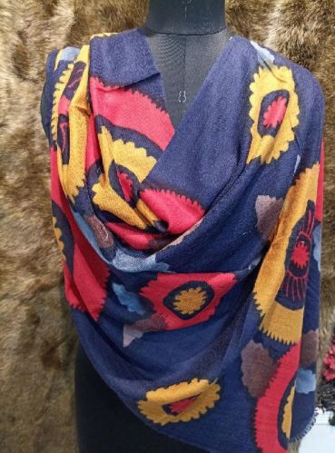 Printed Georgette Hand Painted Stole, Feature : Anti-Wrinkle