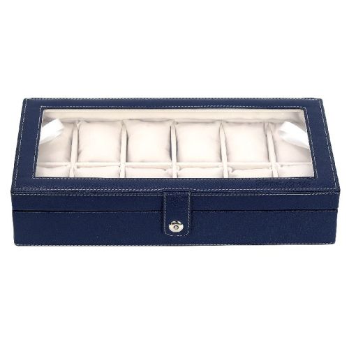 12wc18 Trp Blue 12 Watch Slots Watch Box Organizer