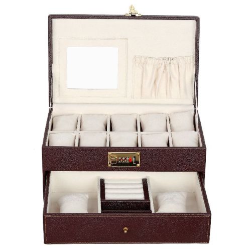 Hard Craft 20WCH06BFLBR Leather Customized Box, Color : Brown