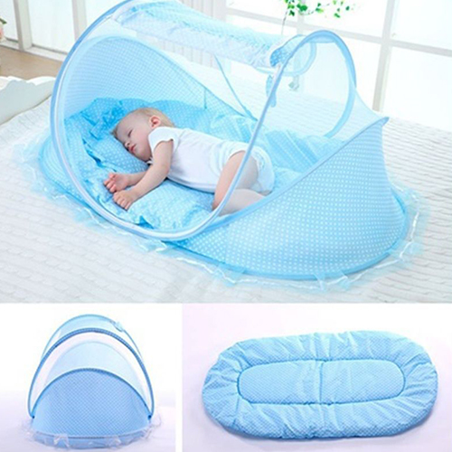 Baby Bedding Set With Mosquito Net, Feature : Easily Washable, Comfortable, Anti-Wrinkle