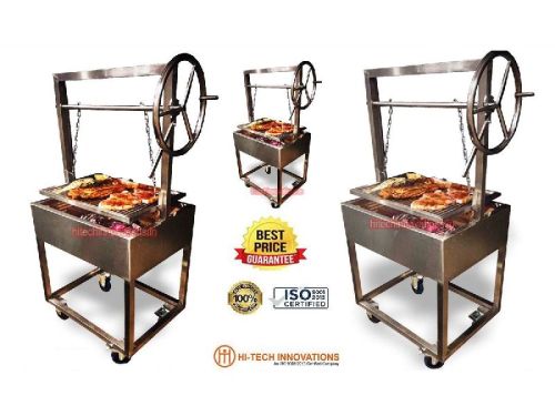 Polished Stainless Steel Commercial Barbeque Grill