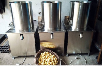 Stainless Steel Commercial Potato Peeler Machine, Automation Grade : Automatic