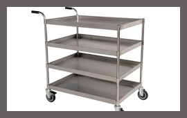 Hospital Dressing Trolley, Technics : Polishing