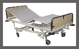 Rectangular Polished Metal Hospital Intensive Care Bed, Feature : Termite Proof