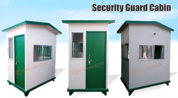 Rectangular Polished Prefabricated Security Guard Cabin