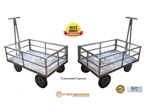 Rectangular Stainless Steel Material Handling Trolley