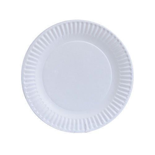 Round Plain Paper Plate, For Serving Food, Feature : High Strength, Good Quality