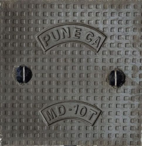 Black RCC Square Manhole Cover, For Construction, Public Use, Feature : Highly Durable