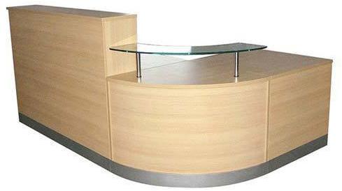 Wood Plain Office Reception Table, Style : Modern