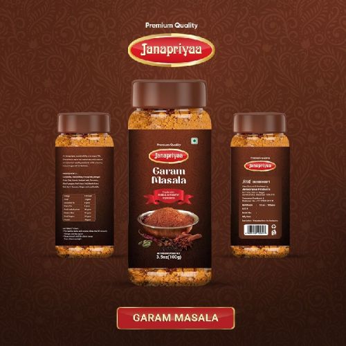 Janapriyaa Garam Masala Powder, Packaging Size : 50gm, 100gm