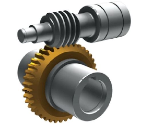 Round Polished Bronze Worm Gear, For Industrial Use, Color : Metallic