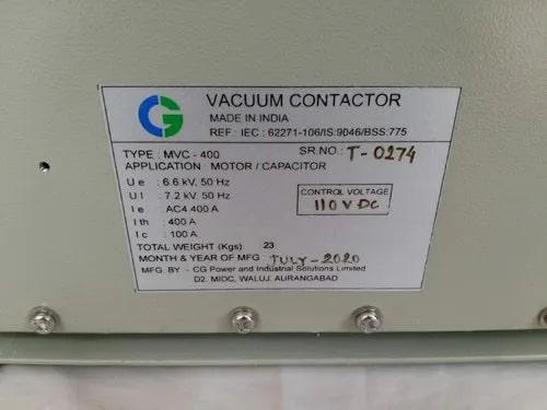 CG MVC-400D Vacuum Contactor