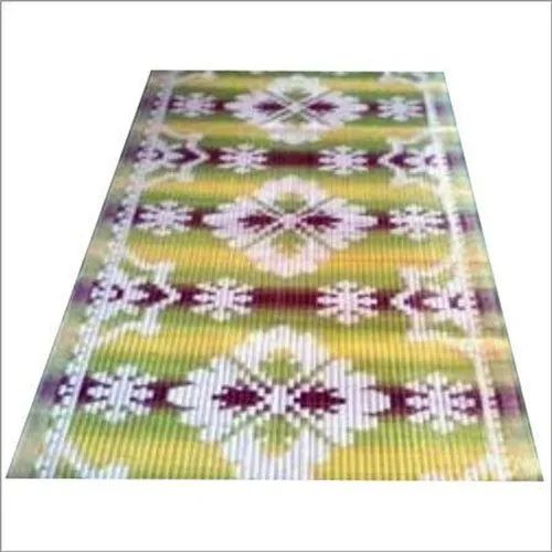 Sana Plastic Printed Yellow Polypropylene Mat, Size : 6 X 9 Ft
