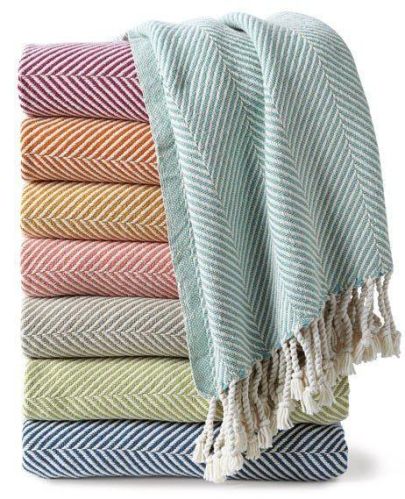 Cotton Woven Throws, For Table, Sofa, Size : 75x70iinch