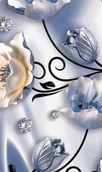 PURPLE FLOWER DIGITAL ALUMINIUM COMPOSITE PANEL, For BUS BODY, DOORS, FURNITURE, KITCHEN ETC, Size : 8X4 10X4 12X4