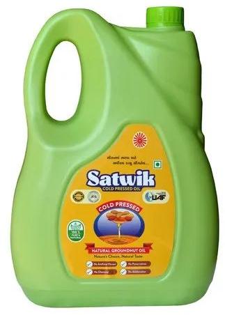 5 Litre Cold Pressed Groundnut Oil, Purity : 100% Pure Natural