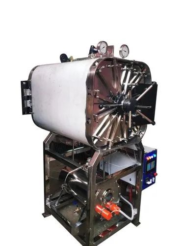 50Hz Stainless Steel Horizontal Autoclave, Capacity : 1500Litre