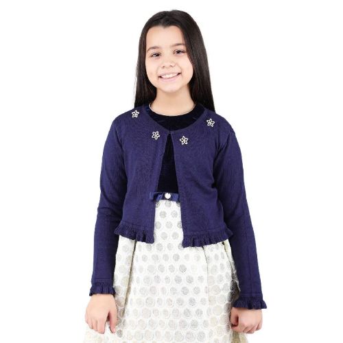 Plain Girls Knitted Shrugs, Available Size : Xl