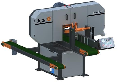 Black Metal Semi Automatic Jyoti Band Saw, For Wood Cutting, Power : 1-3kw