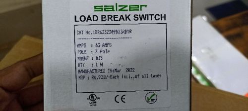 SALZER LOAD BREAK SWITCH, For Industrial Use, Certification : ISI Certified