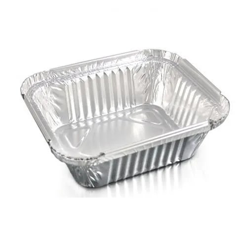 Plain Aluminum Foil Container, Shape : Rectangular