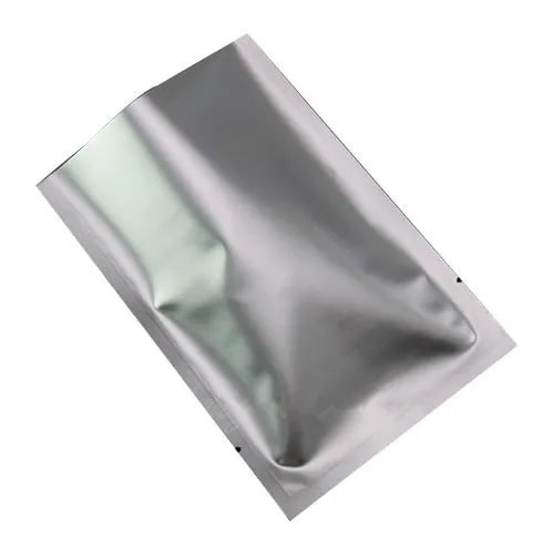 Plain PET (polyester) Silver Packaging Pouch For Food Industry