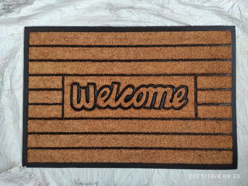 AAVEES MOULDED Rubber Backed Coir Mats, Size : Multisizes