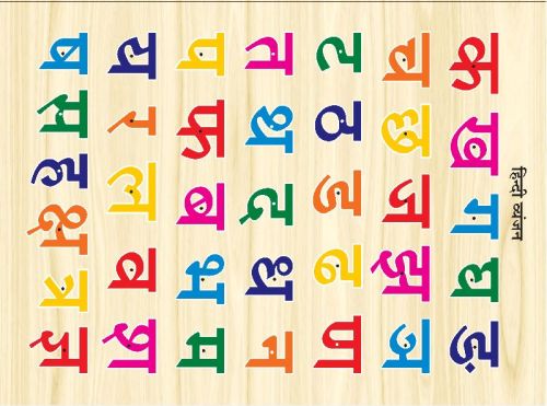Wood Hindi Vyanjan Puzzle Toy, Color : Multi Colour for Learning