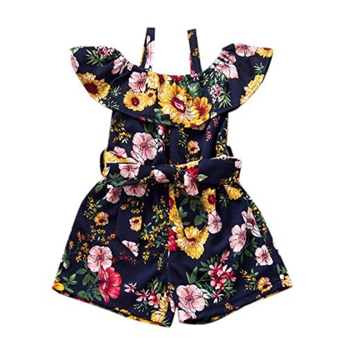 Printed Baby Girl Jumpsuit, Feature : Anti Wrinkle, Anti-Shrink, Comfortable