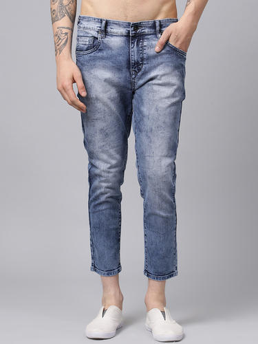 Mens Ankle Fit Denim Jeans, Waist Size : 30 Inch, 32 Inch, 34 Inch