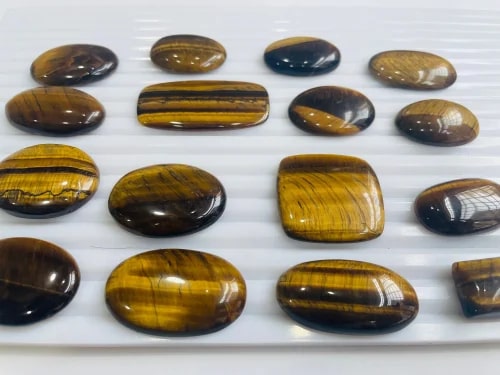 Polished Tiger Eye Gemstones, For Jewellery, Size : Standard