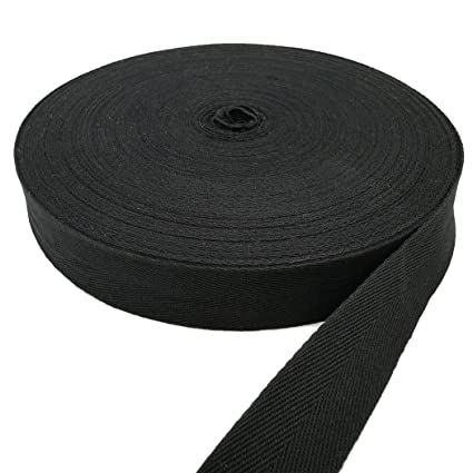 Plain Twill Cotton Webbing Tape, Length : 10-15mtr