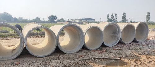 Round RCC Concrete Pipes 1200mm Np2, For Drinking Water, Utilities Water, Color : White