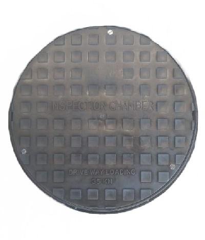 Rectangular Plastic Manhole Cover, For Construction, Industrial, Size : 24x24Inch