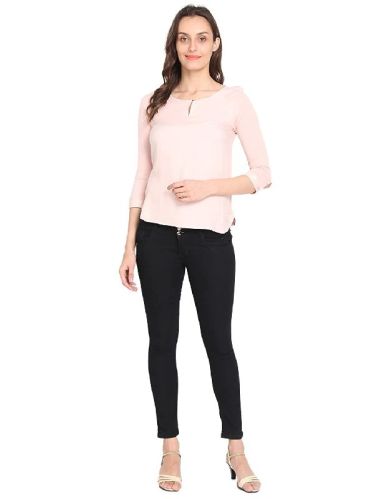 Plain Ladies Fancy Top, Size : M