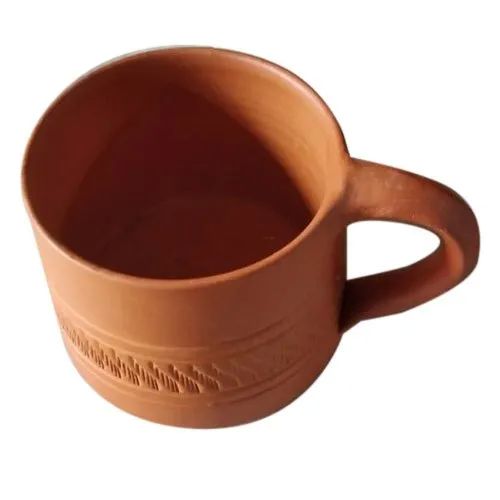 Polished Plain Clay Coffee Mug, Size : Medium