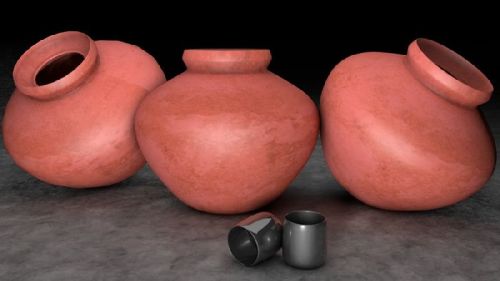 Clay Matka, For Water Pot, Pattern : Plain