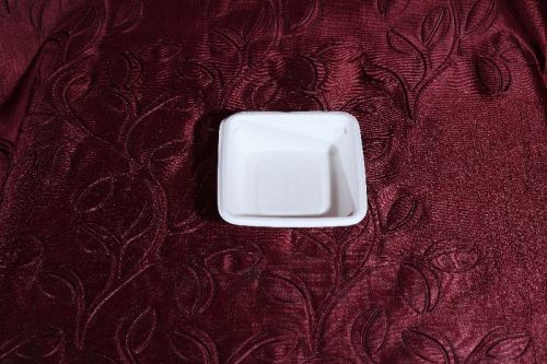 Plain 180ml Square Shaped Bowl, Color : White