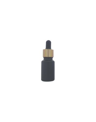 10 Ml Black Mat With Dropper Bottle