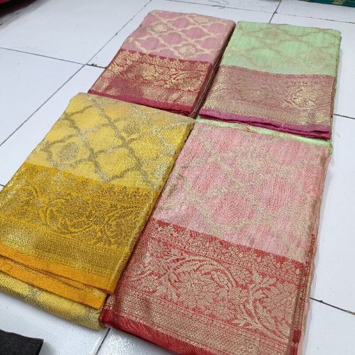 Unstitched Chanderi Silk Sarees