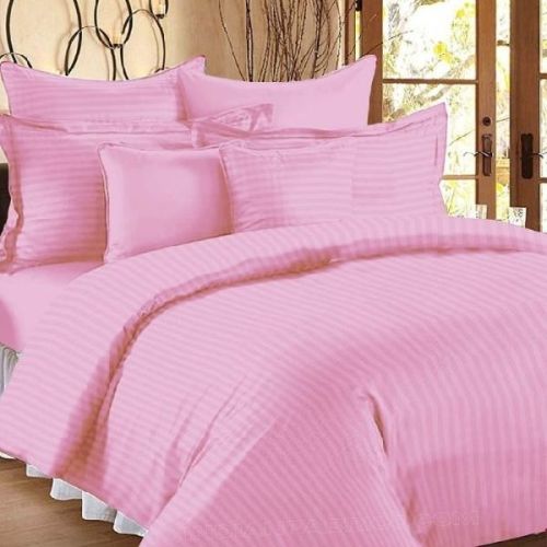 Rekhas Premium Satin Light Pink Bedsheets, For Wedding, Lodge, House, Picnic, Home, Hotel, Hospital