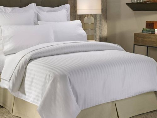 Rekhas Premium Satin White Bedsheets, For Wedding, Lodge, House, Picnic, Home, Hotel, Hospital, Salon